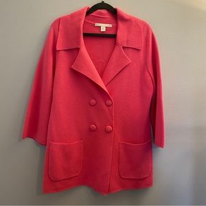 Belford Hot Pink Superfine 100% Pima Cotton Easy Blazer Size Small